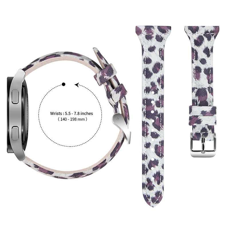 For Samsung Galaxy Watch 46mm Watch3 45mm Genuine Cowhide Leather Leopard Texture Smart Watch Strap Wristband For Samsung Galaxy Watch 46mm Watch3 45mm Genuine Cowhide Leather Leopard Texture Smart Watch Strap Wristband